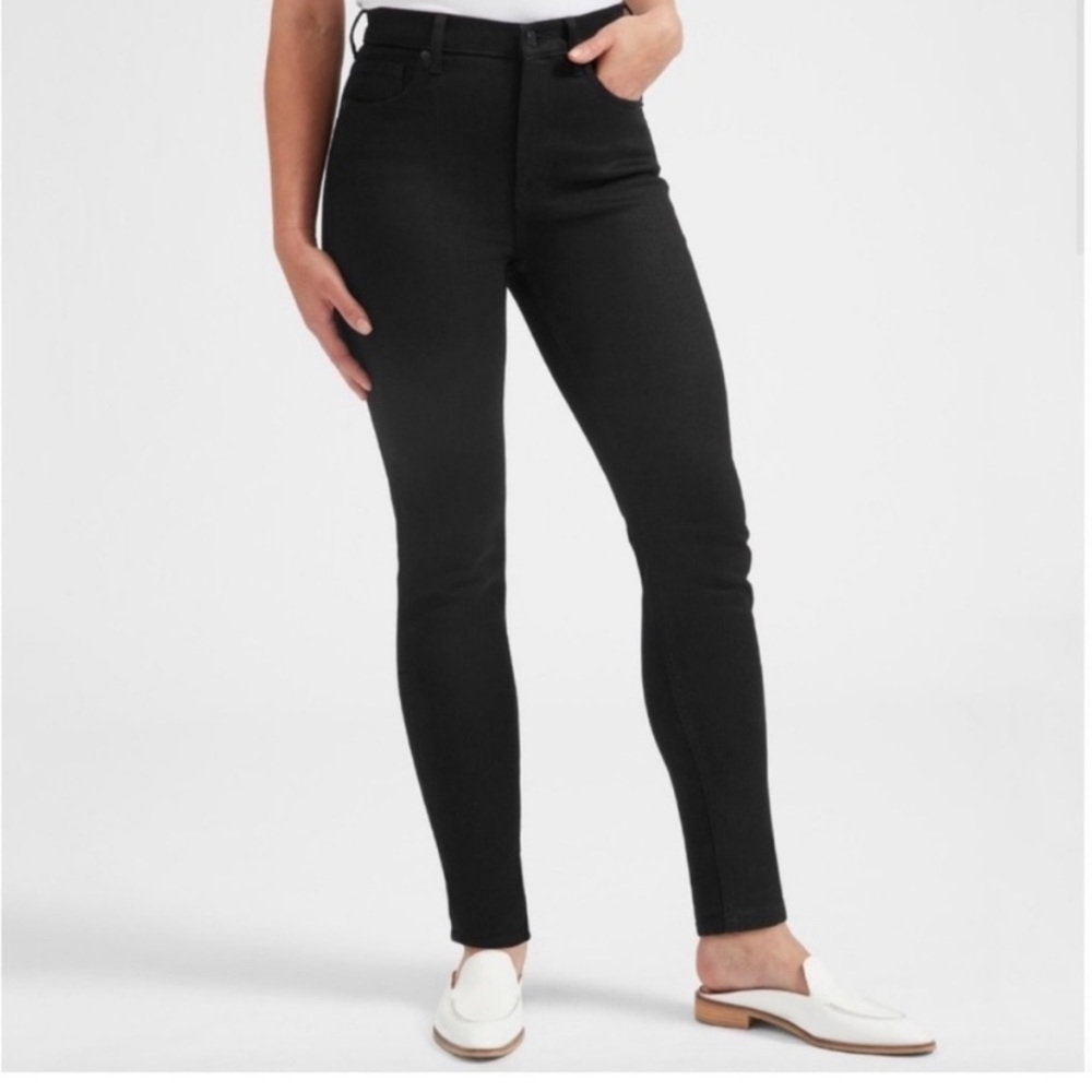 Everlane Washed Black High-Rise Skinny Jeans - 28 - Vietnam